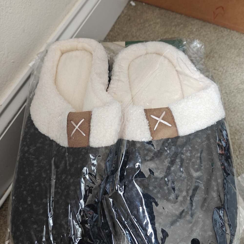 Men's Cotton Memory Foam Slippers
